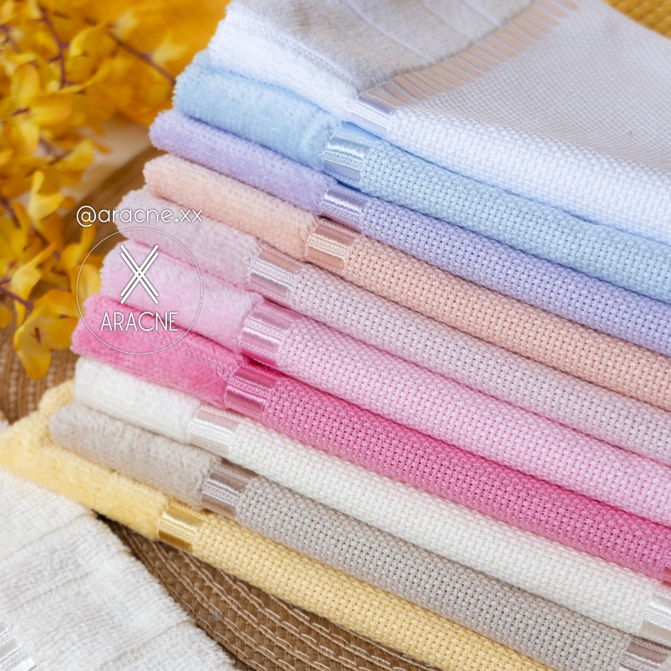 Toalla Rayas para bordar (Blanco)