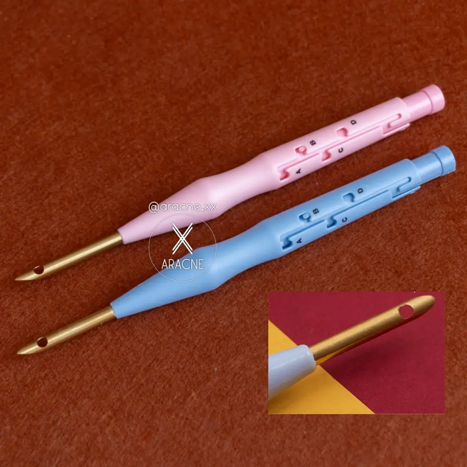 Aguja mágica para lanas (Rosado)