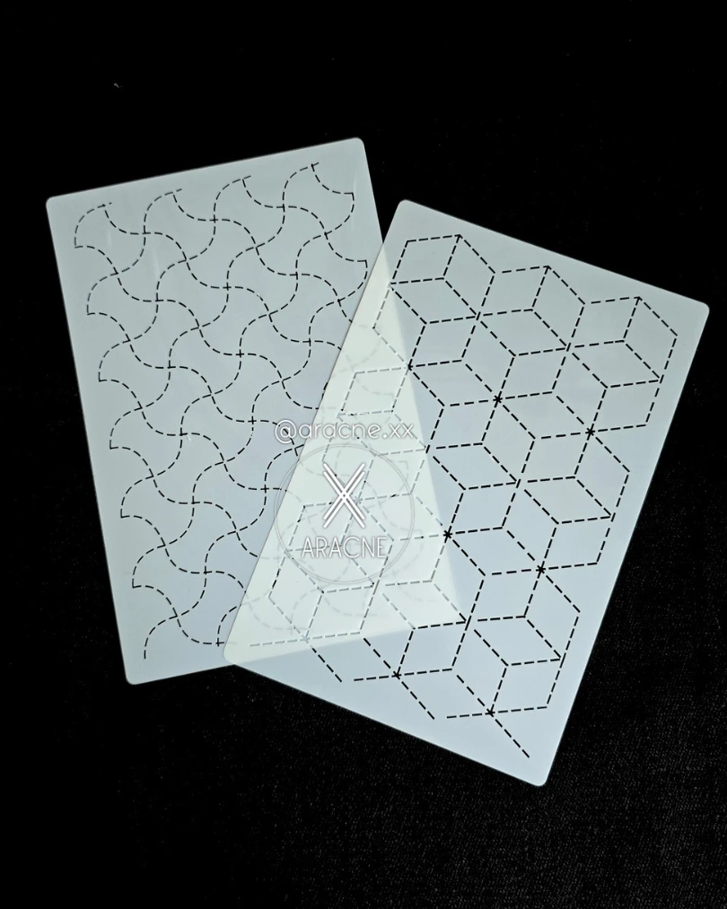 Plantillas 24cm para Sashiko x 2 (Opción 1)
