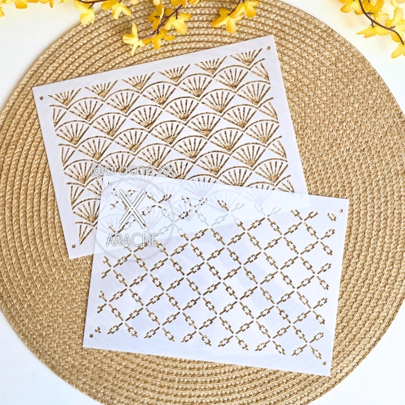 Plantillas 21cm para Sashiko x 2 (Opción 3)