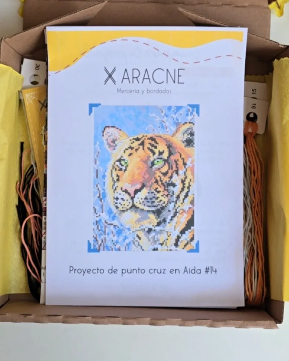 Kit Tigre punto cruz (Kit básico)