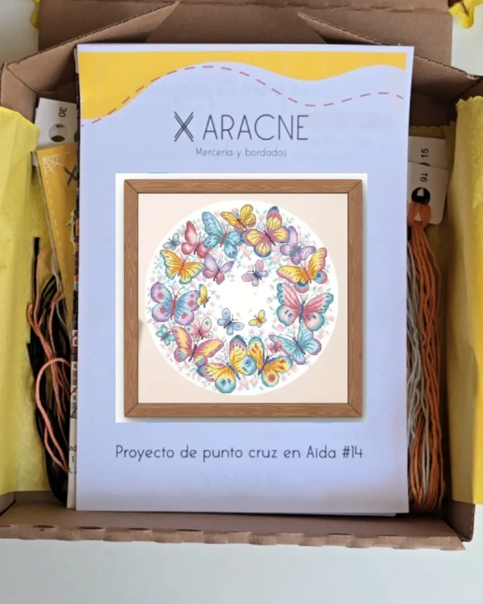 Kit Mariposas punto cruz
