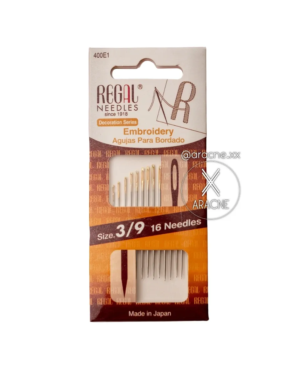 Aguja Regal surtida para  bordado