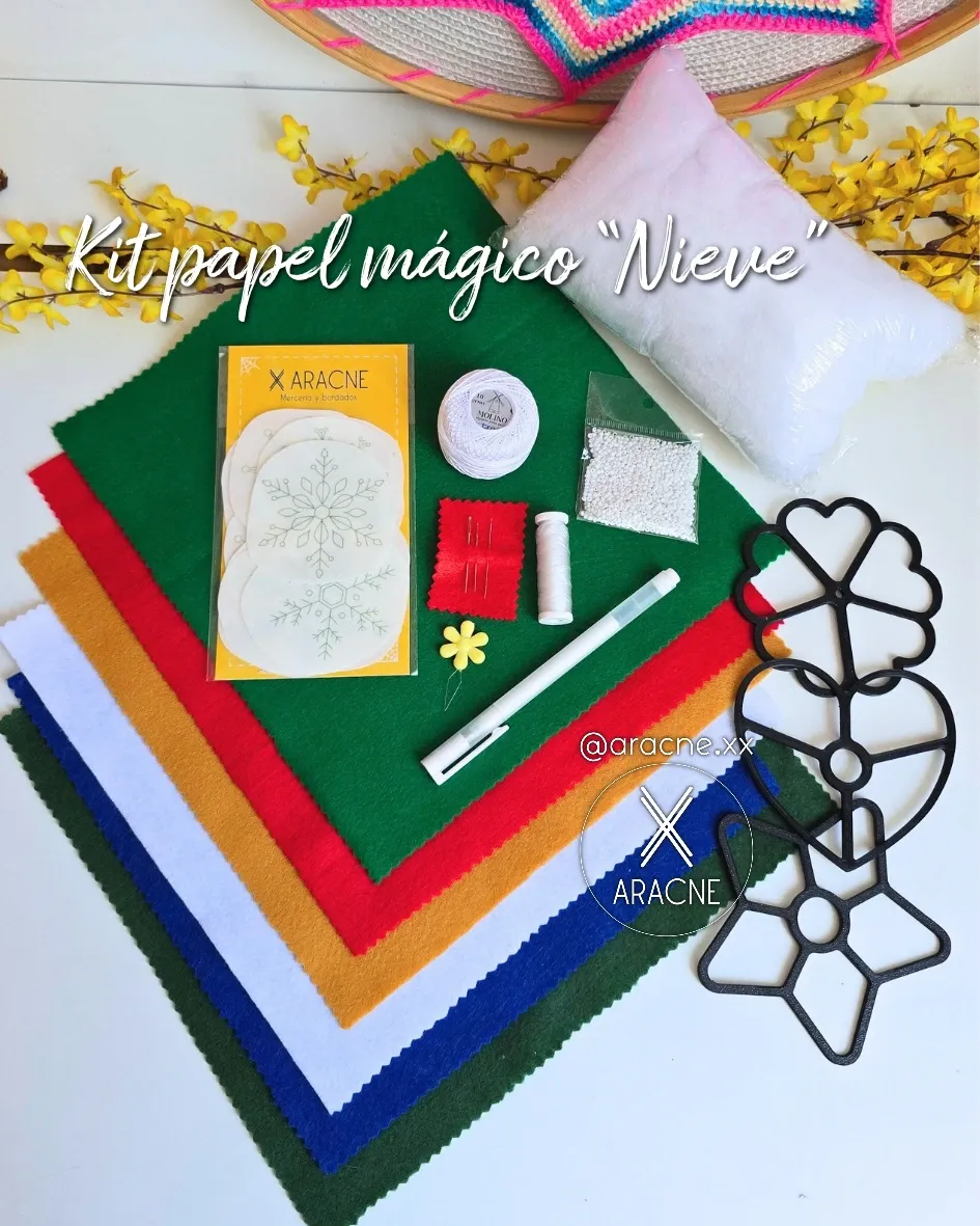Kit papel mágico Nieve