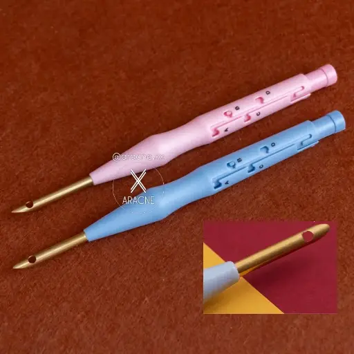 Aguja mágica para lanas