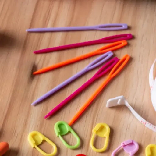 Aguja lanera plástica