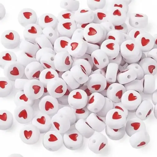 Cuentas Corazón Blanco